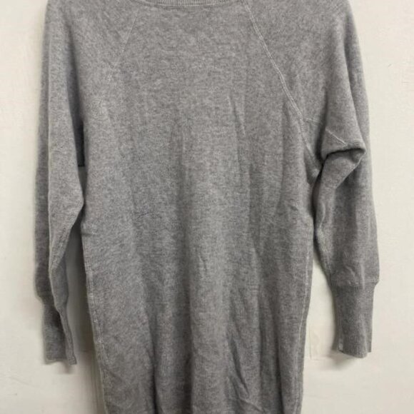 Aqua 100% Cashmere Womens Heathered Gray Pullover Sweater Size S Neiman Marcus - Picture 3 of 4